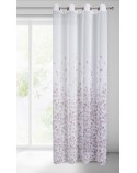 Zasłona 140x250 Noemi biała/fioletowa Eurofirany