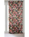 Zasłona welwetowa 140X270 Peonia bordowa Eurofirany