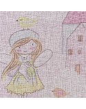 Zasłona płócienna 140x250 Polly różowa Eurofirany