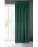 Zasłona welwetowa Villa 140x300 ciemnozielona Eurofirany