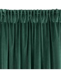Zasłona welwetowa Villa 140x300 ciemnozielona Eurofirany