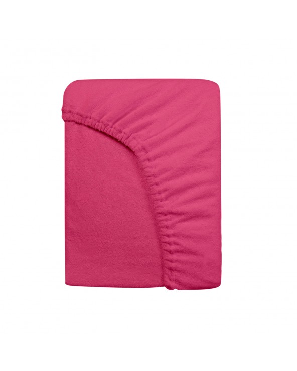 Prześcieradło bawełna frotte 60x120x5 z gumką fuksja Darymex