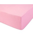 Prześcieradło bawełna jersey 160x200x20 z gumką jasnoróżowe Darymex