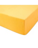 Prześcieradło bawełna jersey 180x200x20 z gumką żółtko Darymex