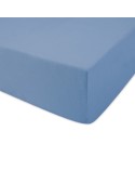 Prześcieradło bawełna jersey 200x220x20 z gumką niebieskie Darymex