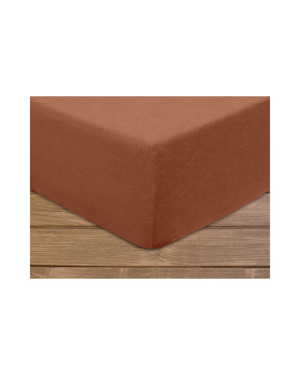 Prześcieradło bawełna frotte 60x120x5 z gumką brązowe Darymex