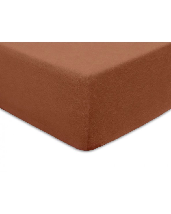 Prześcieradło bawełna frotte 60x120x5 z gumką brązowe Darymex