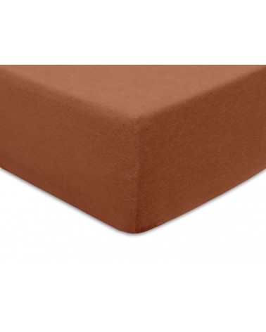 Prześcieradło bawełna frotte 60x120x5 z gumką brązowe Darymex