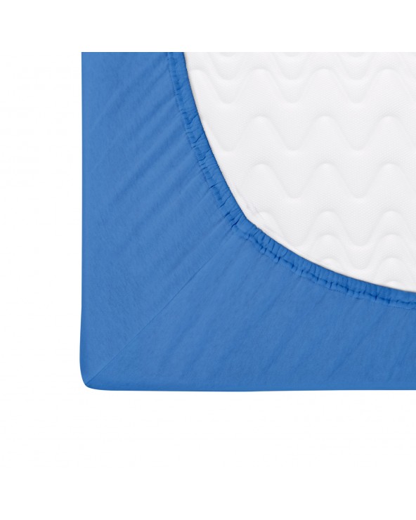 Prześcieradło bawełna jersey 70x140x5 z gumką chabrowe Darymex