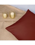 Poszewka satyna bawełniana 50x60 bordo Darymex