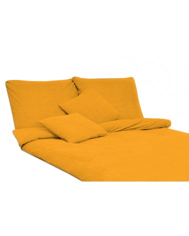 Pościel frotte 160x200 + 2x70x80 żółta Darymex