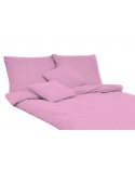 Pościel frotte 160x200 + 2x70x80 jasnoróżowa Darymex