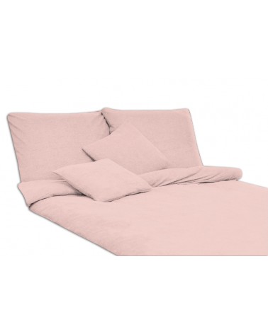 Pościel frotte 160x200 + 2x70x80 bladoróżowa Darymex