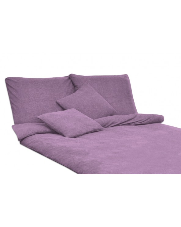 Pościel frotte 160x200 + 2x70x80 wrzosowa Darymex