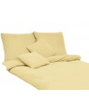Pościel frotte 160x200 + 2x70x80 kremowa Darymex