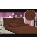 Pościel frotte 160x200 + 2x70x80 czekoladowa Darymex