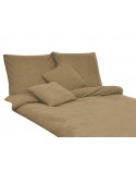 Pościel frotte 200x220 + 2x70x80 beżowa Darymex