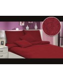 Pościel frotte 200x220 + 2x70x80 bordowa Darymex