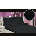Pościel frotte 200x220 + 2x70x80 czarna Darymex