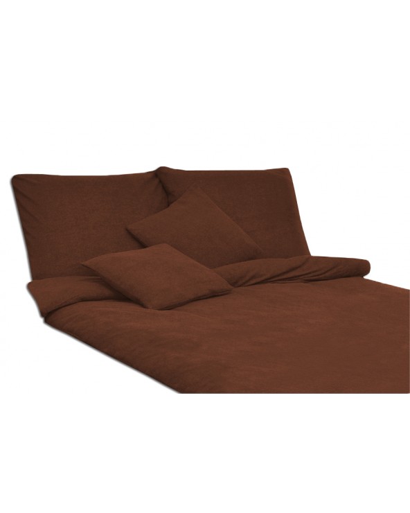 Pościel frotte 200x220 + 2x70x80 czekoladowa Darymex