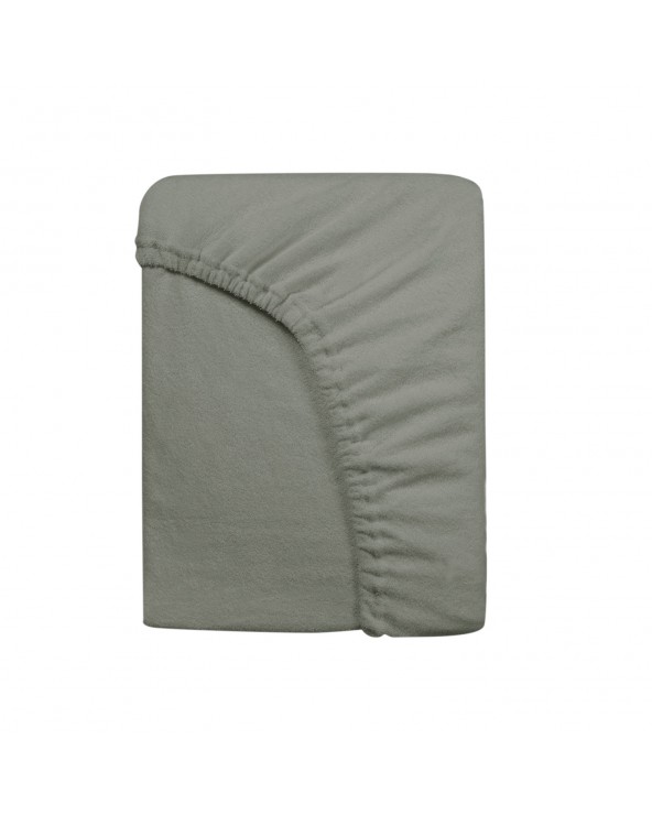 Prześcieradło bawełna frotte bez gumki 70x140 jasnoszare Darymex