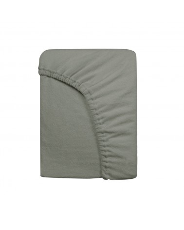 Prześcieradło bawełna frotte bez gumki 70x140 jasnoszare Darymex