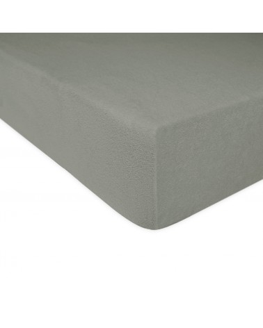 Prześcieradło bawełna frotte bez gumki 70x140 jasnoszare Darymex