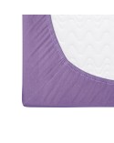 Prześcieradło bawełna jersey 60x120x5 z gumką jasnofioletowe Darymex