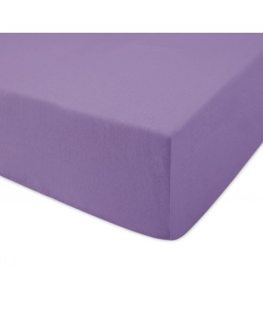 Prześcieradło bawełna jersey 70x140x5 z gumką jasnofioletowe Darymex
