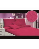 Pościel frotte 160x200 + 2x70x80 fuksja Darymex