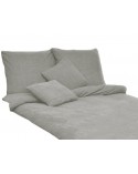 Pościel frotte 160x200 + 2x70x80 popielata Darymex