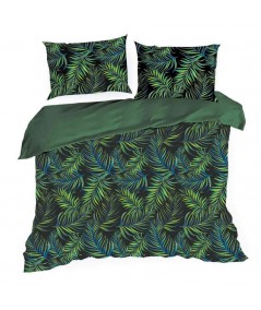 Pościel satyna bawełniana Palms 200x220 + 2x70x80 z zamkiem