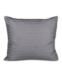 Poszewka satyna bawełniana 50x60 CIZGILI anthracite Darymex