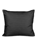 Poszewka satyna bawełniana 50x60 CIZGILI black Darymex