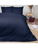 Poszewka satyna bawełniana 50x60 CIZGILI navy blue Darymex