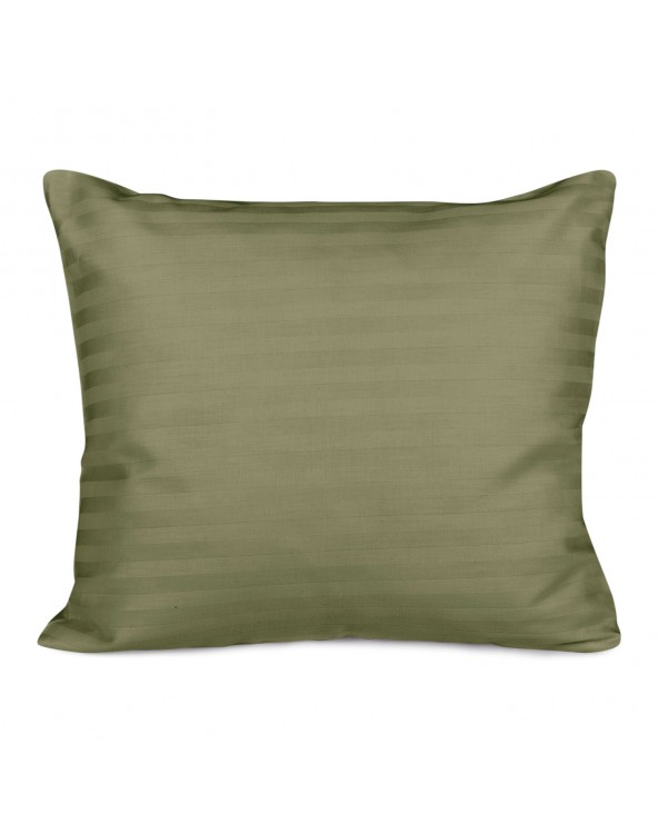 Poszewka satyna bawełniana 50x60 CIZGILI olive Darymex