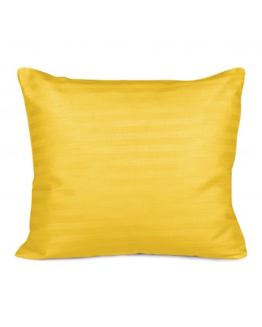 Poszewka satyna bawełniana 70x80 CIZGILI mustard Darymex