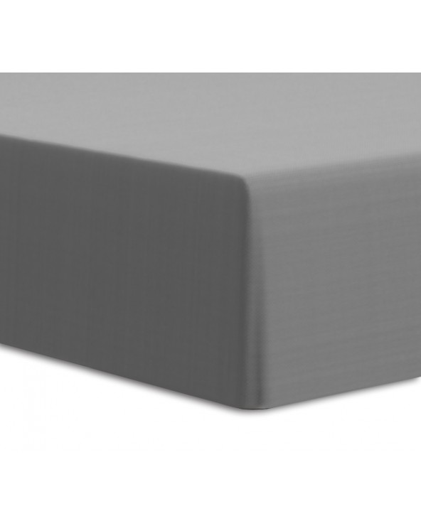Prześcieradło wysokie elastan 90x200x25 z gumką szare Darymex