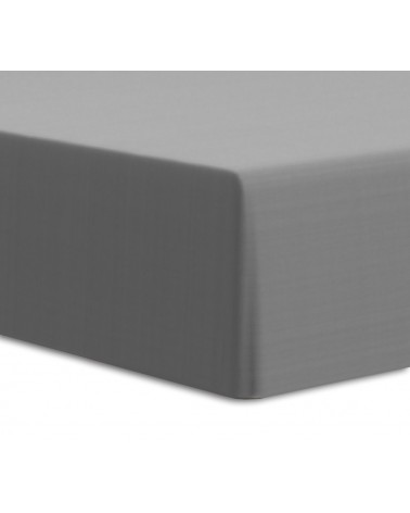 Prześcieradło wysokie elastan 90x200x25 z gumką szare Darymex