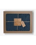 Pościel z falbanami 160x200 + 2x70x80 Stonewashed Dress Blue Darymex