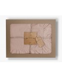 Pościel z falbanami 200x220 + 2x70x80 Stonewashed Camello Roses Darymex