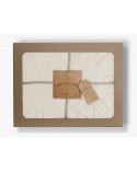 Pościel z falbanami 200x220 + 2x70x80 Stonewashed Snow White Darymex