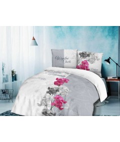 Pościel bawełna Panelove 200x220 + 2x70x80 z zamkiem 61478-1