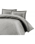 Pościel satyna żakardowa 160x200 + 2x70x80 Sal Light Grey Luxury Premium Darymex