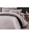 Pościel satyna żakardowa 160x200 + 2x70x80 Sal Light Lila Luxury Premium Darymex