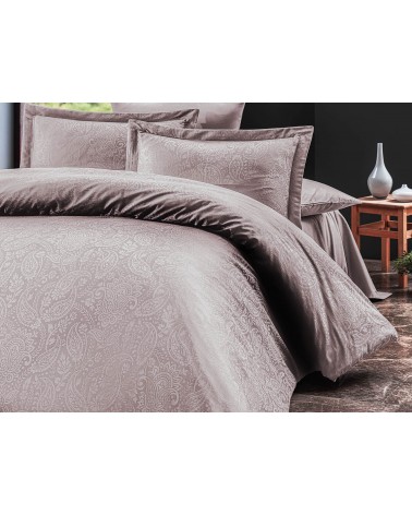 Pościel satyna żakardowa 160x200 + 2x70x80 Sal Light Lila Luxury Premium Darymex