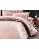 Pościel satyna żakardowa 160x200 + 2x70x80 Sal Light Pink Luxury Premium Darymex