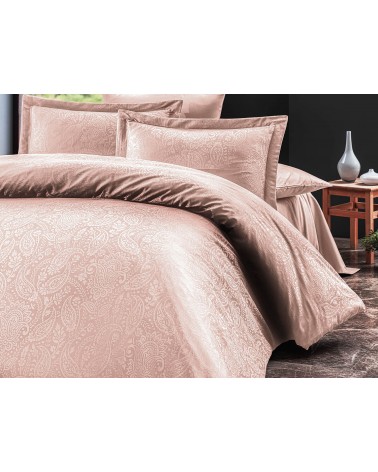 Pościel satyna żakardowa 160x200 + 2x70x80 Sal Light Pink Luxury Premium Darymex