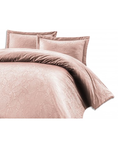 Pościel satyna żakardowa 160x200 + 2x70x80 Sal Light Pink Luxury Premium Darymex