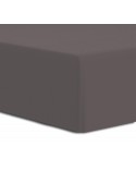 Prześcieradło wysokie elastan 180x200x25 z gumką antracytowe Darymex